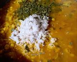 A picture of step 6 of Chana dal Dalma (without onion and garlic).