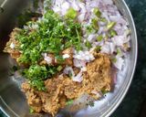 A picture of step 3 of Shami kabab.