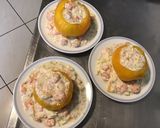 Une image de l'étape 7 de Tomates ananas margold farcies brousse corse,crevettes roses et concombre noa.