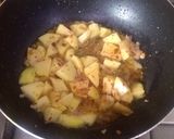 A picture of step 3 of Aloo begun.