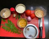 A picture of step 1 of Tomato Upma.