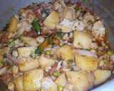 A picture of step 3 of Aloo Gobhi with mix Sabzi.