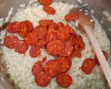 Une image de l'étape 5 de Risotto de Saint-Jacques au chorizo.