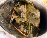 Hình bước làm 4 của món Chả cốm Việt làm tại Nhật
