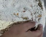 A picture of step 3 of Spiral Baati with Dal.