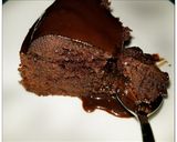 A picture of step 14 of Instant Pot Dark Chocolate brownies.
