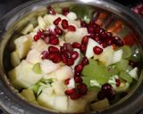 A picture of step 2 of Mix fruit and veg salad.