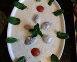 A picture of step 5 of Kibbeh in Yogurt Sauce.