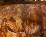 Sonkával és sajttal töltött fasírozott baconbe tekerve recept fázis 4 fotója