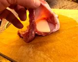 Sajttal és baconnel töltött karaj recept fázis 3 fotója