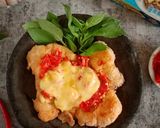 Foto langkah ke 7 dari resep Ayam Geprek mozarella.