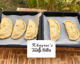 A picture of step 4 of Hawaiian calzones.