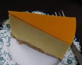 A picture of step 7 of No Bake Mango Cheesecake.