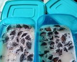 Foto langkah ke 5 dari resep Puding Oreo Vanila Agarasa.