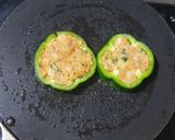 A picture of step 4 of Capsicum Tikki Chaat.