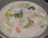 Foto langkah ke 3 dari resep Sawi putih tahu tempe kuah santan.
