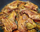 Foto del paso 6 de la receta: Contramuslos de Pollo y Conejo con Portobello y Shimeji