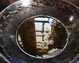 A picture of step 1 of Ghee Mysore Pak.