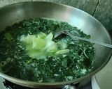 Foto langkah ke 4 dari resep Bobor Daun Singkong dan Labu Siam.