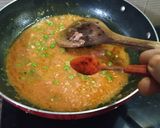 A picture of step 4 of Veg Kolhapuri.