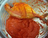 A picture of step 3 of Malabar trevally fish fry.