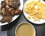 Foto langkah ke 7 dari resep Lemon-herb roast chicken (with brown sauce.