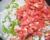 A picture of step 1 of Schezwan paneer dosa.