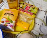 Foto langkah ke 2 dari resep Bakpao Pandan isi Selai Nanas dan Selai Coklat (No Mixer).