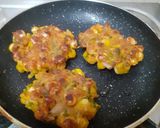 A picture of step 4 of Crispy Korean Style Corn Fritters With Hot & Sour Dipping Sauce.