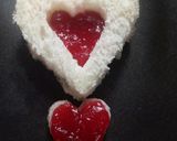 A picture of step 3 of Bread hearts 💕.