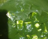 A picture of step 5 of Palak paneer.
