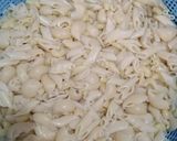 A picture of step 1 of MACRONI CHAAT🍜.