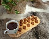 عکس مرحله 2 از دستور حلوای یخچالی(آرد نخودچی_ارده)