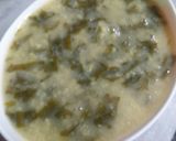 A picture of step 1 of Dal palak.