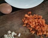 Orak arik tahu, telur, wortel langkah memasak 1 foto