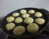 A picture of step 9 of Chana Dal Kachoris in Appe Pan.