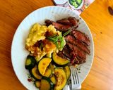 Hình bước làm 9 của món Steak. Bò bít tết sốt pikant