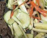 Foto del paso 3 de la receta: Vegetales salteados con carne
