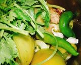 A picture of step 3 of Green tomato coriander chutney.