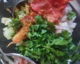 A picture of step 2 of Pineapple salsa.