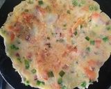 A picture of step 2 of Flower semolina chilla.