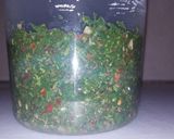 A picture of step 7 of Argentinian Chimmichurri.