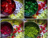 A picture of step 2 of Dry Bhel.