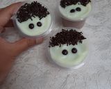 Foto langkah ke 4 dari resep Puding Kribo Susu Cokelat.
