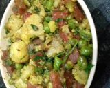 A picture of step 8 of Tricolour lachha paratha.