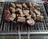 Hình bước làm 5 của món Bò nướng mỡ hành