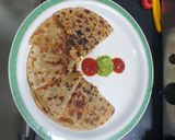 A picture of step 4 of Sweet corn cheese paratha.