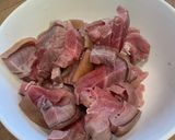 Hình bước làm 1 của món Cơm nhà bê, canh rau muống