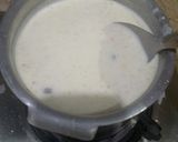 A picture of step 2 of Sagodana and suji kheer.