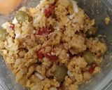 Foto del paso 2 de la receta: Ensaladilla de garbanzos y "mahonesa de aguacate"